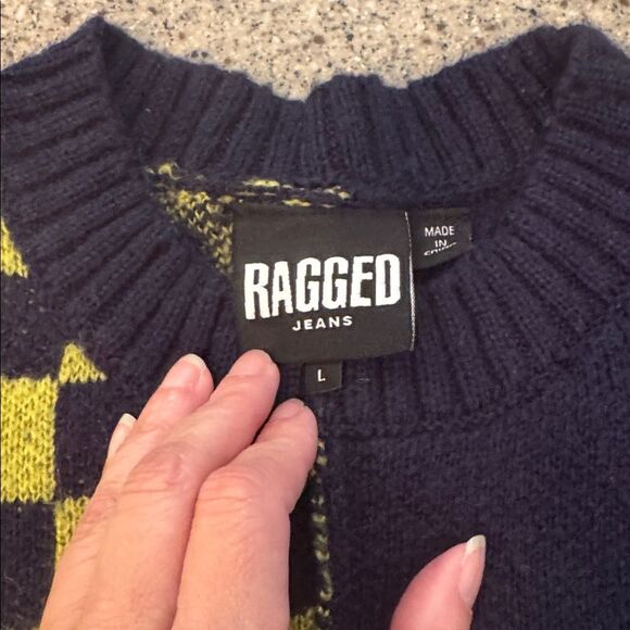 THE RAGGED PRIEST Spectre Checkerboard Knit Sweater - Picture 4 of 9